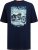 D555 Knowle Detroit Motor Bike Printed Crew Neck T-Shirt Navy - T-paidat - Isot T-paidat 2XL – 14XL