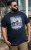 D555 Knowle Detroit Motor Bike Printed Crew Neck T-Shirt Navy - T-paidat - Isot T-paidat 2XL – 14XL