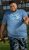D555 Cardiff Surfer And Waves Printed Crew Neck T-shirt Denim Marl - T-paidat - Isot T-paidat 2XL – 14XL