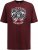 D555 Loughborough Official Gas Monkey Crew Neck T-Shirt Burgundy Black Twist - T-paidat - Isot T-paidat 2XL – 14XL