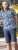 D555 Halifax AOP Hawaiian Print Short Sleeve Polo Blue - T-paidat - Isot T-paidat 2XL – 14XL