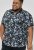 D555 Halifax AOP Hawaiian Print Short Sleeve Polo Blue - T-paidat - Isot T-paidat 2XL – 14XL
