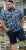 D555 Halifax AOP Hawaiian Print Short Sleeve Polo Blue - T-paidat - Isot T-paidat 2XL – 14XL
