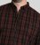 D555 Horsham Long Sleeve Shirt with Chest Pocket Burgundy/Black Check - Kauluspaidat - Miesten isot kauluspaidat 2XL – 8XL