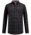 D555 Horsham Long Sleeve Shirt with Chest Pocket Burgundy/Black Check - Kauluspaidat - Miesten isot kauluspaidat 2XL – 8XL