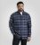 D555 Shrewsbury Long Sleeve with Chest Pocket Blue/Navy Check TALL SIZES - Kauluspaidat - Miesten isot kauluspaidat 2XL – 8XL