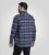 D555 Shrewsbury Long Sleeve with Chest Pocket Blue/Navy Check TALL SIZES - Kauluspaidat - Miesten isot kauluspaidat 2XL – 8XL