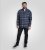 D555 Shrewsbury Long Sleeve with Chest Pocket Blue/Navy Check TALL SIZES - Kauluspaidat - Miesten isot kauluspaidat 2XL – 8XL