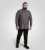 D555 Wakefield Long Sleeve AOP Guitar Printed Shirt Grey - Kauluspaidat - Miesten isot kauluspaidat 2XL – 8XL
