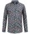 D555 Wakefield Long Sleeve AOP Guitar Printed Shirt Grey - Kauluspaidat - Miesten isot kauluspaidat 2XL – 8XL