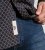 D555 Sheffield Long Sleeve AOP Micro Gold Shirt Navy - Kauluspaidat - Miesten isot kauluspaidat 2XL – 8XL