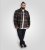 D555 Aldershot Long Sleeve Heavy Shacket Overshirt Tan/Navy Check - Kauluspaidat - Miesten isot kauluspaidat 2XL – 8XL