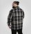 D555 Falkirk Long Sleeve Heavy Shacket Overshirt Black/Grey TALL SIZES - Kauluspaidat - Miesten isot kauluspaidat 2XL – 8XL