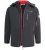 D555 Fretwell Padded Softshell Jacket with Detachable Hood Black - Takit - Miesten Takit, isot koot – 2XL – 12XL