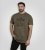 D555 Stockton Gorilla Playing Drums Crew Neck T-Shirt Khaki - T-paidat - Isot T-paidat 2XL – 14XL