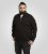 D555 Russel Fleece Sweatshirt with Chest Embroidery Black - Hupparit ja collegepaidat - Miesten hupparit ja collegepaidat isot koot