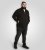 D555 Russel Fleece Sweatshirt with Chest Embroidery Black - Hupparit ja collegepaidat - Miesten hupparit ja collegepaidat isot koot
