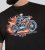 D555 Dewsbury Skeleton On Bike Crew Neck T-Shirt Black TALL SIZE - MIESTEN VAATTEET MT-6XLT - Pitkien miesten vaatteet