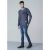 D555 Bryson Crewneck Sweater with Pocket Navy - Hupparit ja collegepaidat - Miesten hupparit ja collegepaidat isot koot