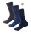 D555 Harold 2 Multi Color Pack of 3 Extra Wide Comfort Fit Socks - Alusvaatteet & uimavaatteet - Miesten Isot alusvaatteet 