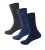 D555 Harold 2 Multi Color Pack of 3 Extra Wide Comfort Fit Socks - Alusvaatteet & uimavaatteet - Miesten Isot alusvaatteet 