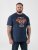 D555 Hockney T-paita Moottoripyöräpainatuksella Tummansininen - T-paidat - Isot T-paidat 2XL – 14XL