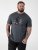 D555 Craig Gorilla Biker T-paita Painatuksella Tummanharmaa - T-paidat - Isot T-paidat 2XL – 14XL