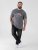 D555 Jasper Official Gas Monkey T-paita Painatuksella Harmaa - T-paidat - Isot T-paidat 2XL – 14XL