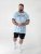 D555 Shoreham AO T-paita Venice Beach -Painatuksella Sininen - T-paidat - Isot T-paidat 2XL – 14XL