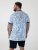 D555 Shoreham AO T-paita Venice Beach -Painatuksella Sininen - T-paidat - Isot T-paidat 2XL – 14XL
