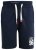 D555 Lindon Jersey Shorts Navy - Collegehousut ja collegeshortsit - Miesten Isot collegehousut ja collegeshortsit