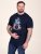 D555 Slater Painettu T-paita Tummansininen - T-paidat - Isot T-paidat 2XL – 14XL