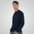 Double Outfitters MTOP-1141 Collegepaita Tummansininen - Hupparit ja collegepaidat - Miesten hupparit ja collegepaidat isot koot