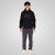 Double Outfitters MTOP-1146 Huppari Musta - Hupparit ja collegepaidat - Miesten hupparit ja collegepaidat isot koot
