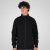 Double Outfitters MTOP-1158 Vetoketjullinen collegetakki Musta - Hupparit ja collegepaidat - Miesten hupparit ja collegepaidat isot koot