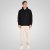 Double Outfitters MTOP-1160 Vetoketjullinen huppari Musta - Hupparit ja collegepaidat - Miesten hupparit ja collegepaidat isot koot