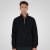 Double Outfitters MTOP-1163 Puolivetoketjullinen collegepaita Musta - Hupparit ja collegepaidat - Miesten hupparit ja collegepaidat isot koot