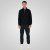 Double Outfitters MTOP-1163 Puolivetoketjullinen collegepaita Musta - Hupparit ja collegepaidat - Miesten hupparit ja collegepaidat isot koot
