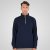 Double Outfitters MTOP-1163 Puolivetoketjullinen collegepaita Tummansininen - Hupparit ja collegepaidat - Miesten hupparit ja collegepaidat isot koot