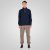 Double Outfitters MTOP-1163 Puolivetoketjullinen collegepaita Tummansininen - Hupparit ja collegepaidat - Miesten hupparit ja collegepaidat isot koot