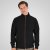 Double Outfitters SEL-1168 Vetoketjullinen collegetakki Musta - Hupparit ja collegepaidat - Miesten hupparit ja collegepaidat isot koot