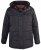 D555 Lonsdale Parka Style Jacket With Embroidery Patch On Sleeve Black - Takit - Miesten Takit, isot koot – 2XL – 12XL