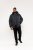 D555 Lonsdale Parka Style Jacket With Embroidery Patch On Sleeve Black - Takit - Miesten Takit, isot koot – 2XL – 12XL