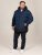 D555 Hank Ripstop Contrast Panelled Padded Hooded Jacket Tummansininen - Takit - Miesten Takit, isot koot – 2XL – 12XL