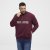 North Latitude Half Zip Collegepaita Viininpunainen - Hupparit ja collegepaidat - Miesten hupparit ja collegepaidat isot koot