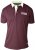 D555 NASH Short Sleeve Rugby Shirt Burgundy - Pikeepaidat - Miesten isot pikeepaidat
