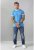 D555 Otis T-shirt Blue - T-paidat - Isot T-paidat 2XL – 14XL