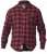 D555 Lawton LS Flannel Shirt Red - Kauluspaidat - Miesten isot kauluspaidat 2XL – 8XL
