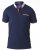 D555 GARFIELD Short Sleeve Stretch Polo Shirt Navy - Pikeepaidat - Miesten isot pikeet 2XL – 8XL