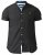 D555 Dwight Short Sleeve Shirt Black - Kauluspaidat - Miesten isot kauluspaidat 2XL – 8XL